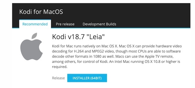 change video settings for mac on kodi